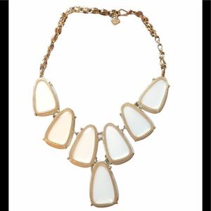 Kendra Scott necklace with white stones.